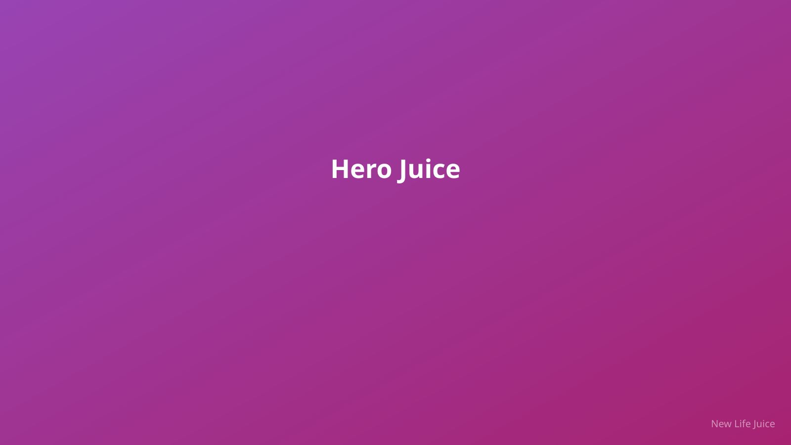 Fresh New Life Juice bottles